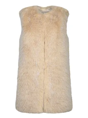 Chantilly Cream Ecofur Vest