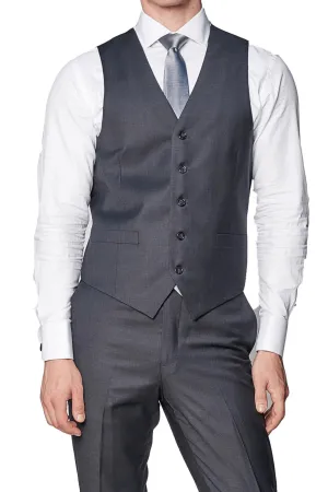 Charcoal Luxurious Italian Wool Collection Vest