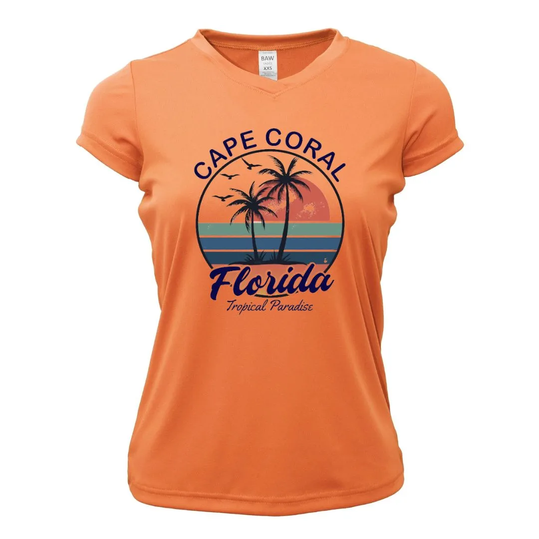 Circle Palm Sun Shirt - UPF50 Sun Protection Women's Graphic Tee