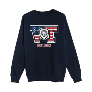 Collegiate VT Crewneck Sweatshirt - Navy