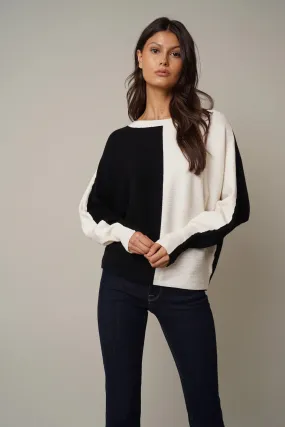 Color Block Dolman Sweater