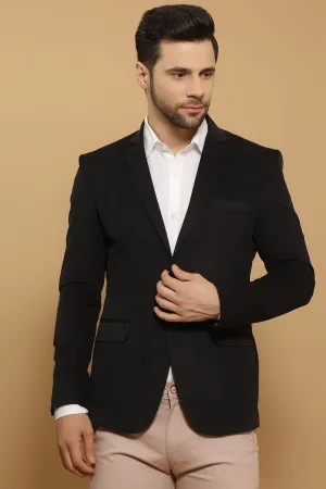 Corduroy Cotton Black Blazer