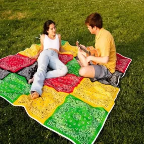 Cotton Patchwork Raggae Bandana Blanket