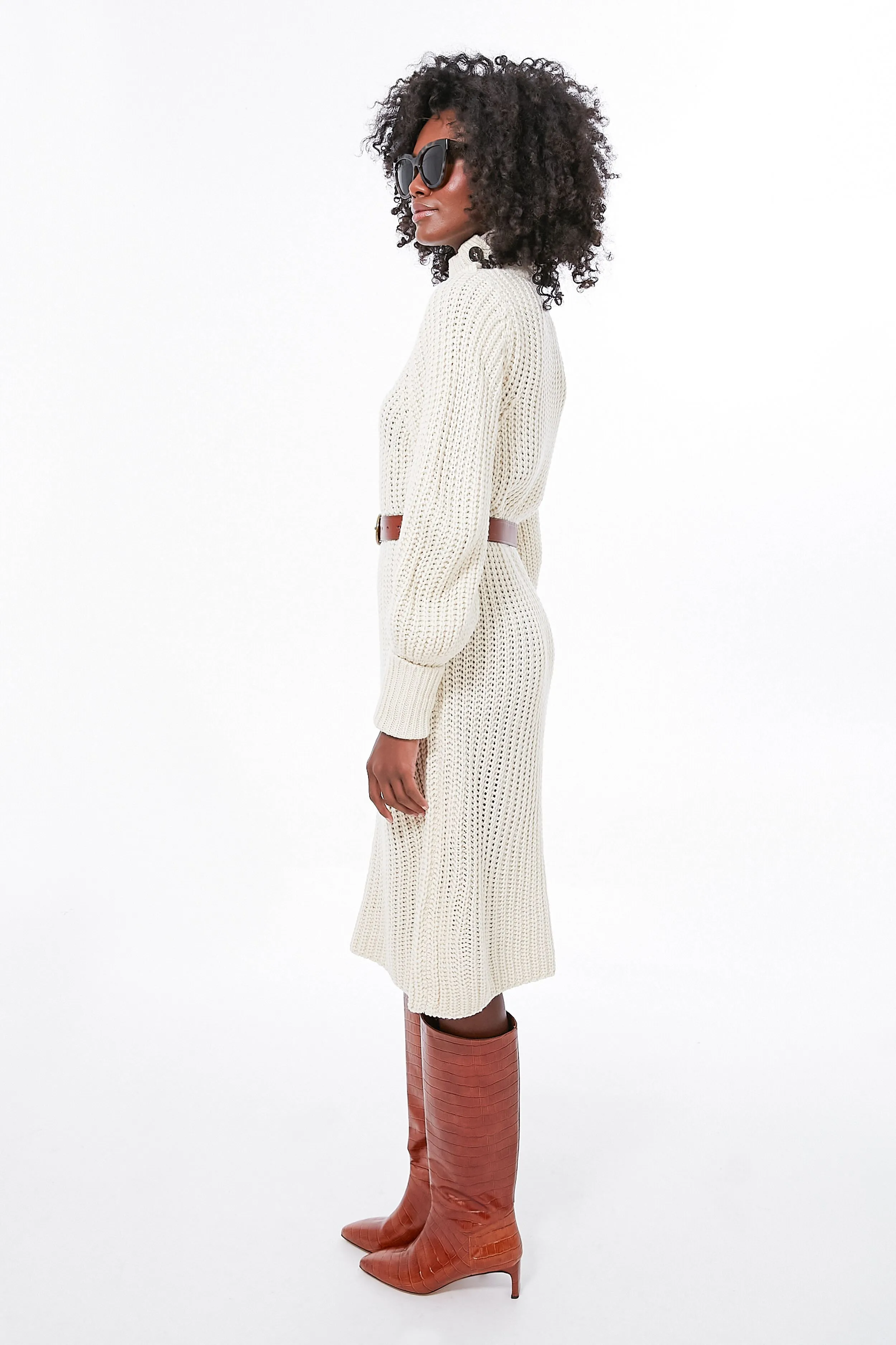 Cream Sweater Dress