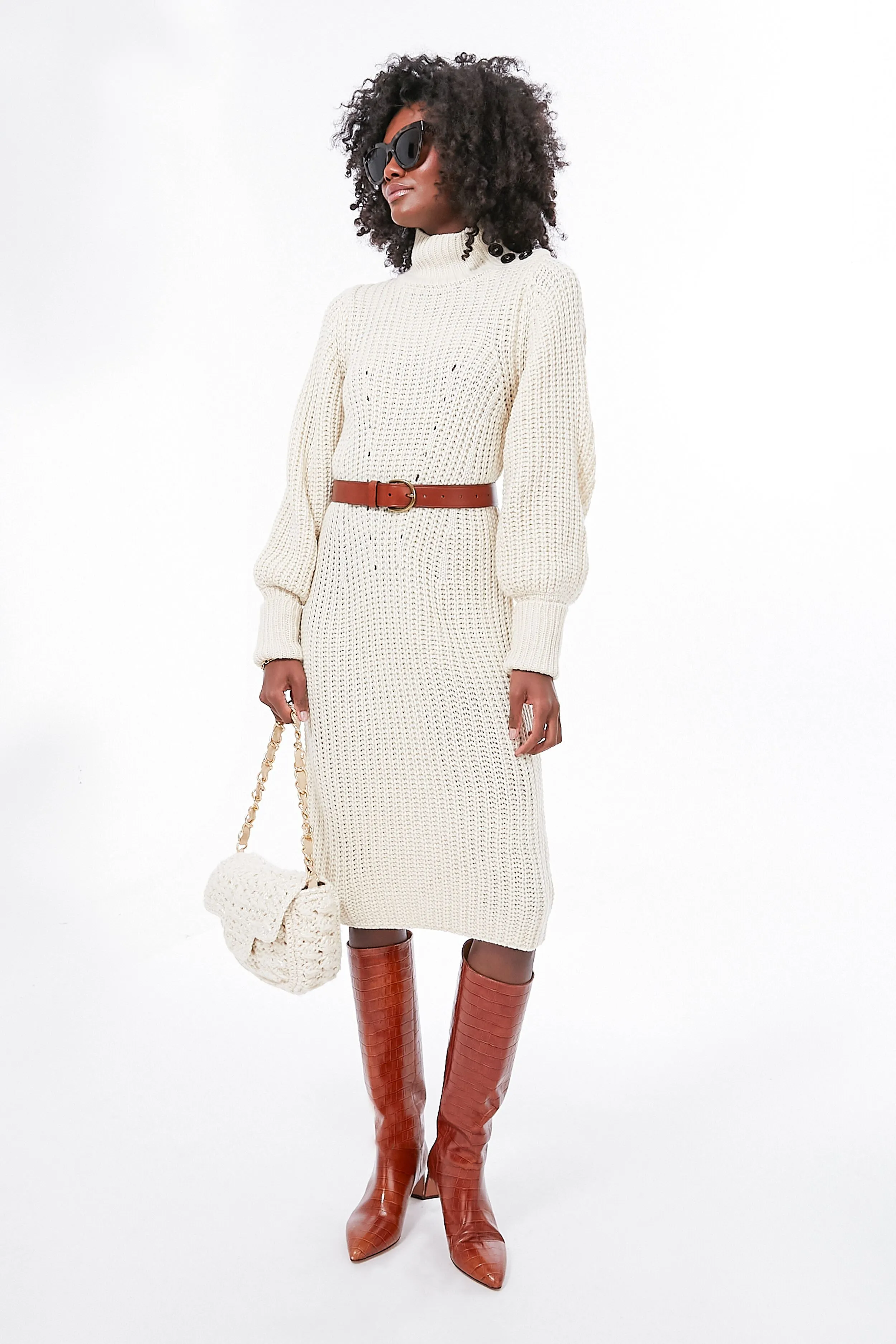 Cream Sweater Dress