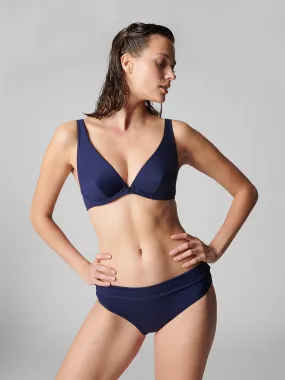 Culotte de bain taille haute - Minuit