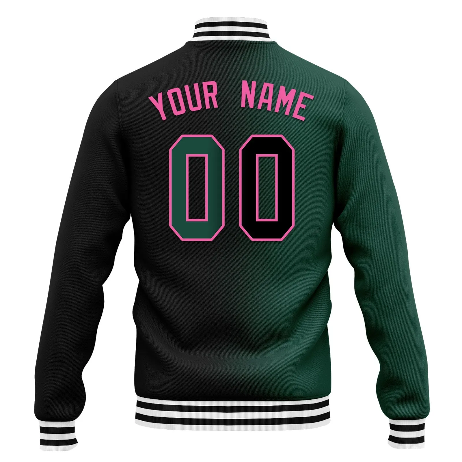 Custom Gradient Fashion Jacket Bomber Full-Snap Varsity Letterman Personalized Jacket FZ005-D028016-7