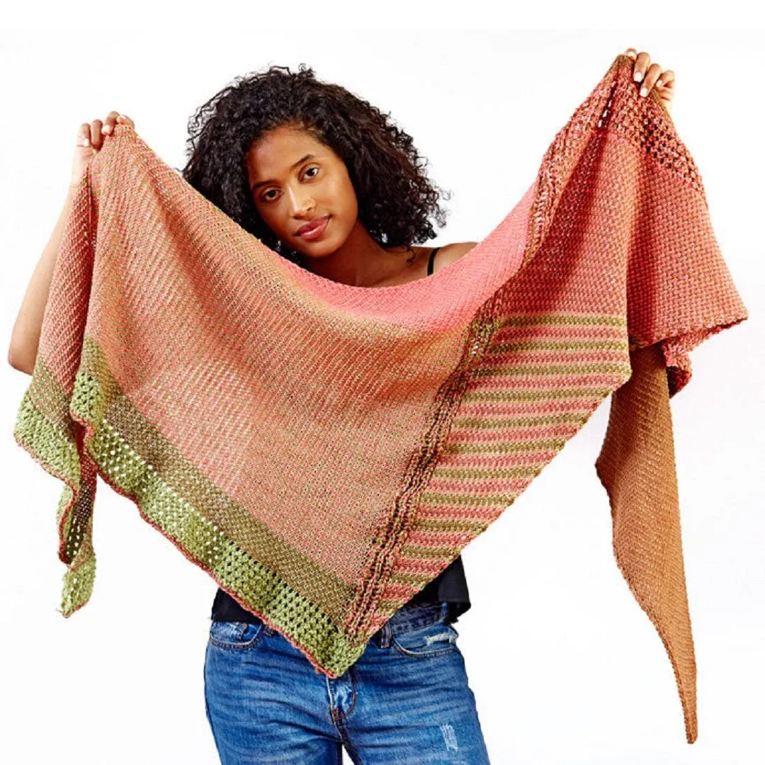 Divanyolu Shawl Kit | Yarn Art in Linen Stitch