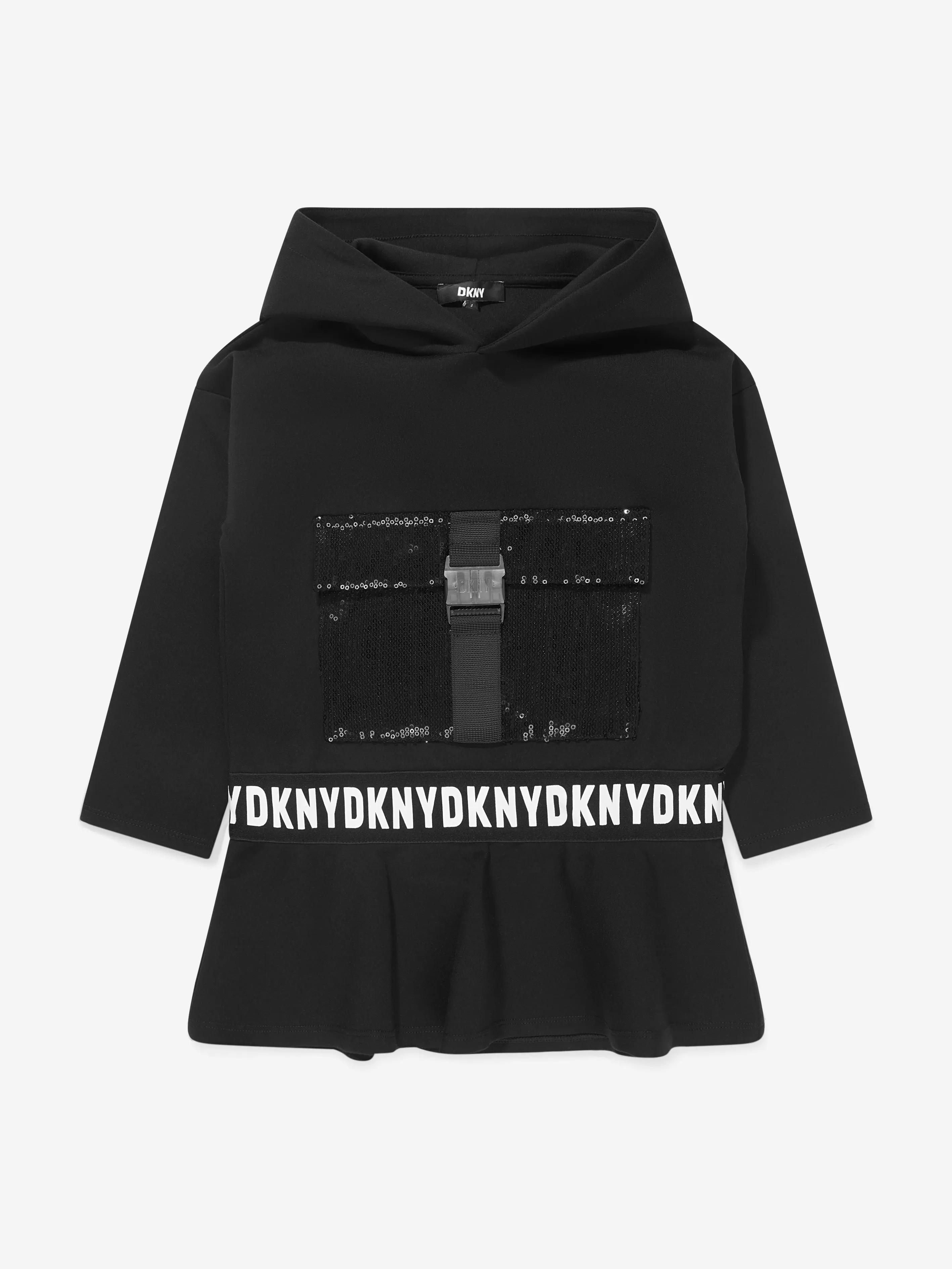 DKNY Girls Hooded Milano Dress