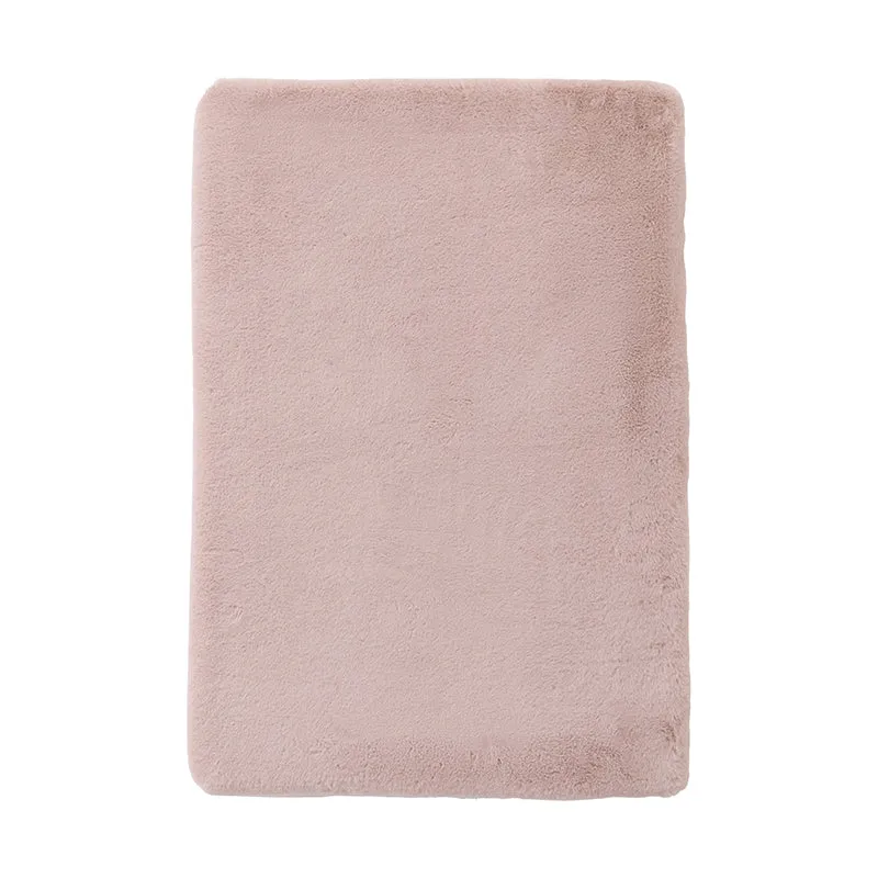 Dusty Pink Faux Fur Crate Mat