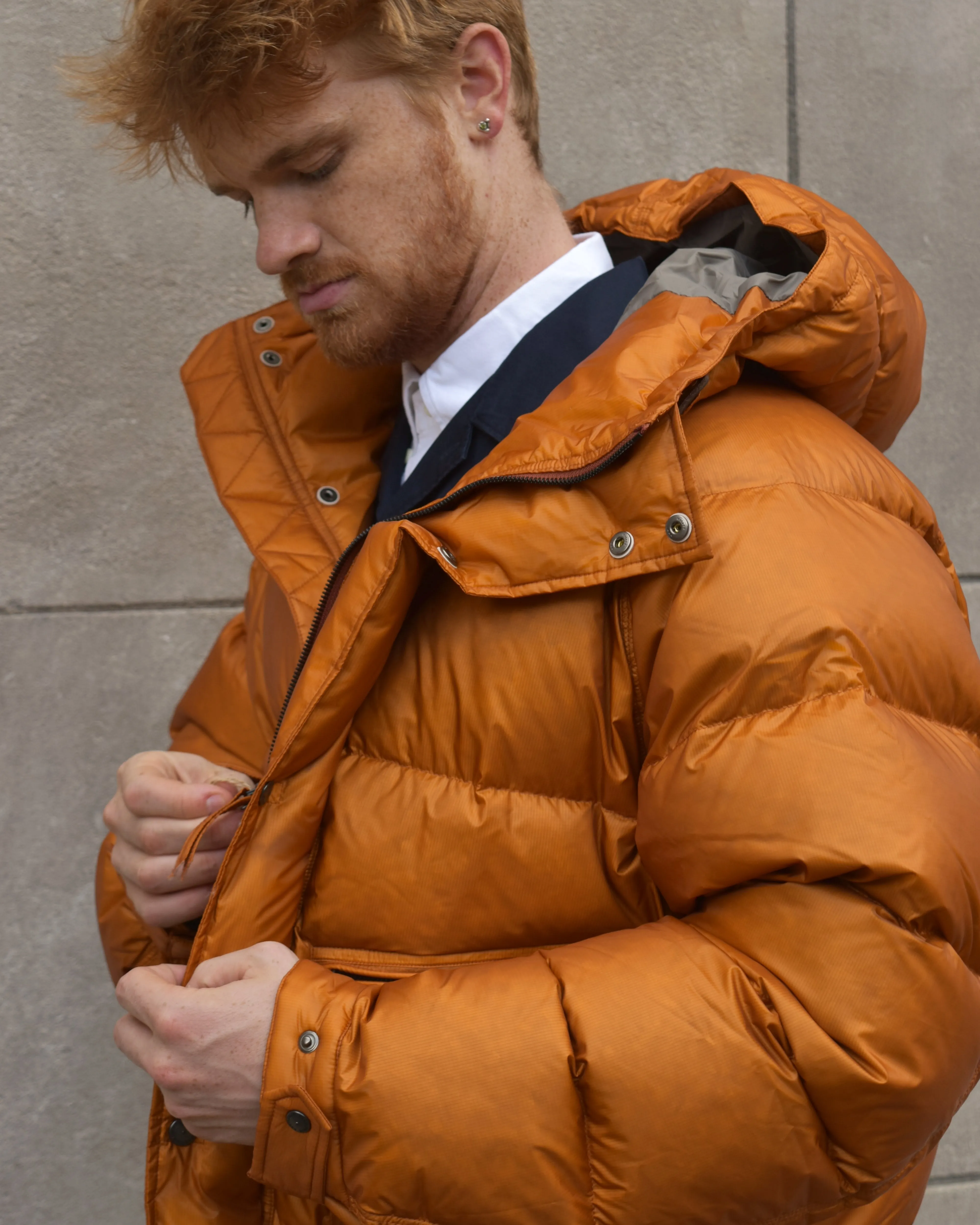 Eastlogue Orange Airborne Down Puffer Jacket