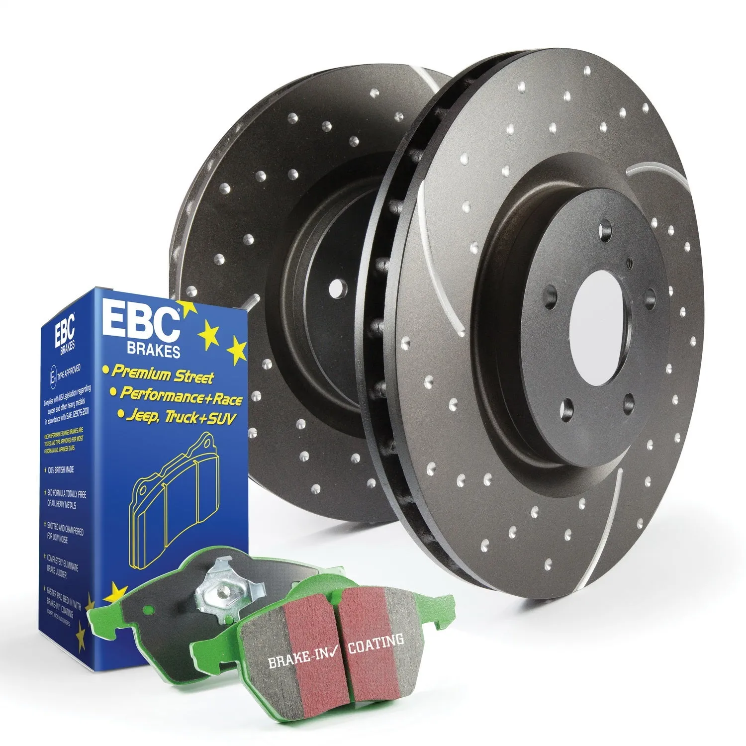 EBC Brakes S3KF1017 S3 Kits Greenstuff 6000 and GD Rotors Truck/SUV