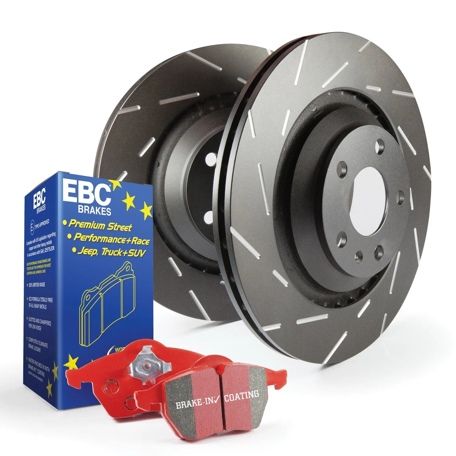 EBC Brakes S4KF1846 S4 Kits Redstuff and USR Rotor