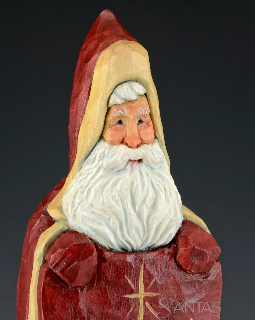 Ellis Olson 10.3 inch Scenic Santa with Quilt