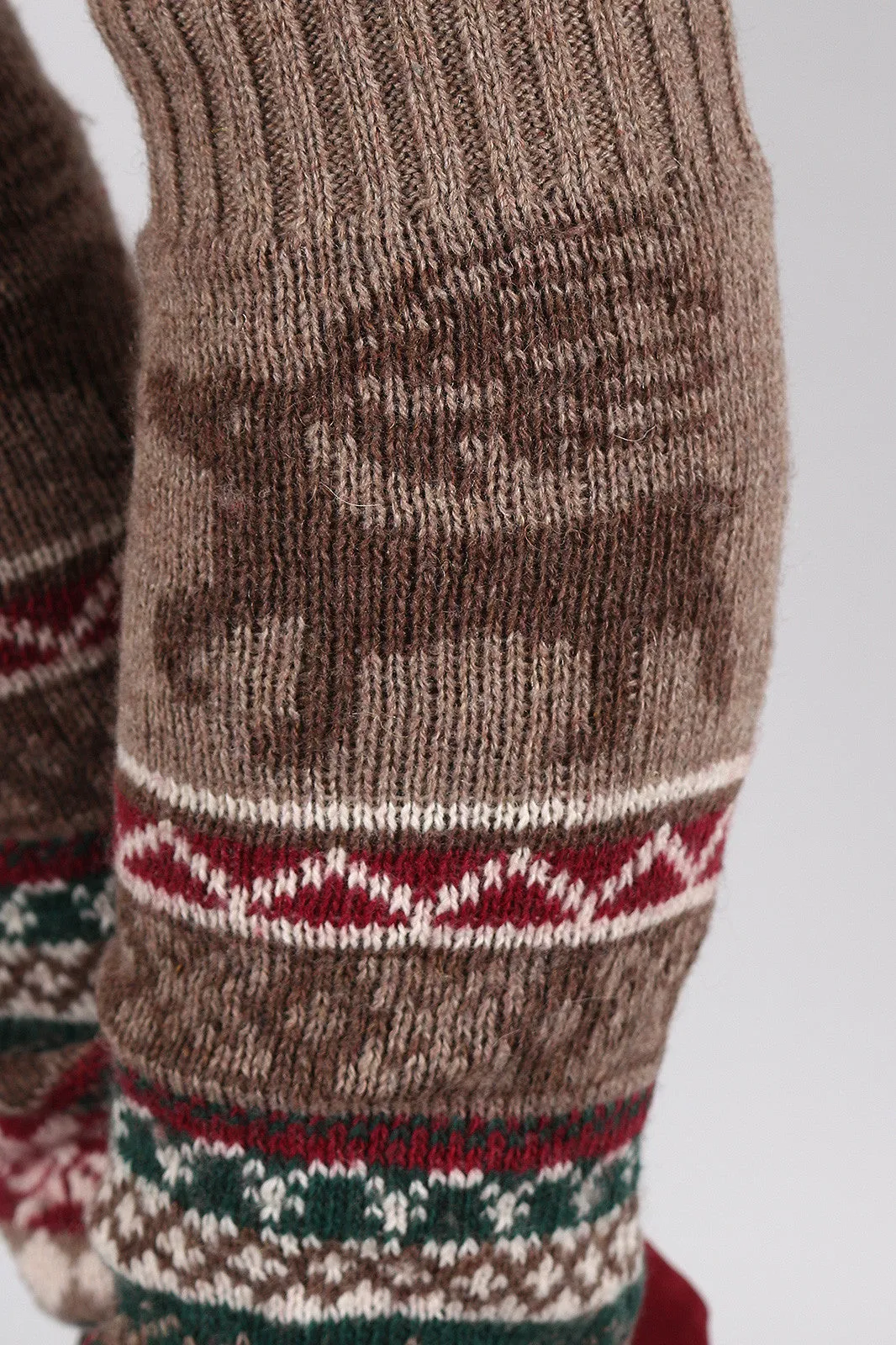 Fair Isle Knit Leg Warmers