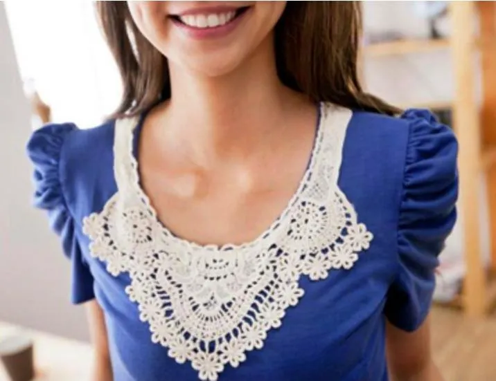 Fashionable Lace Front Top