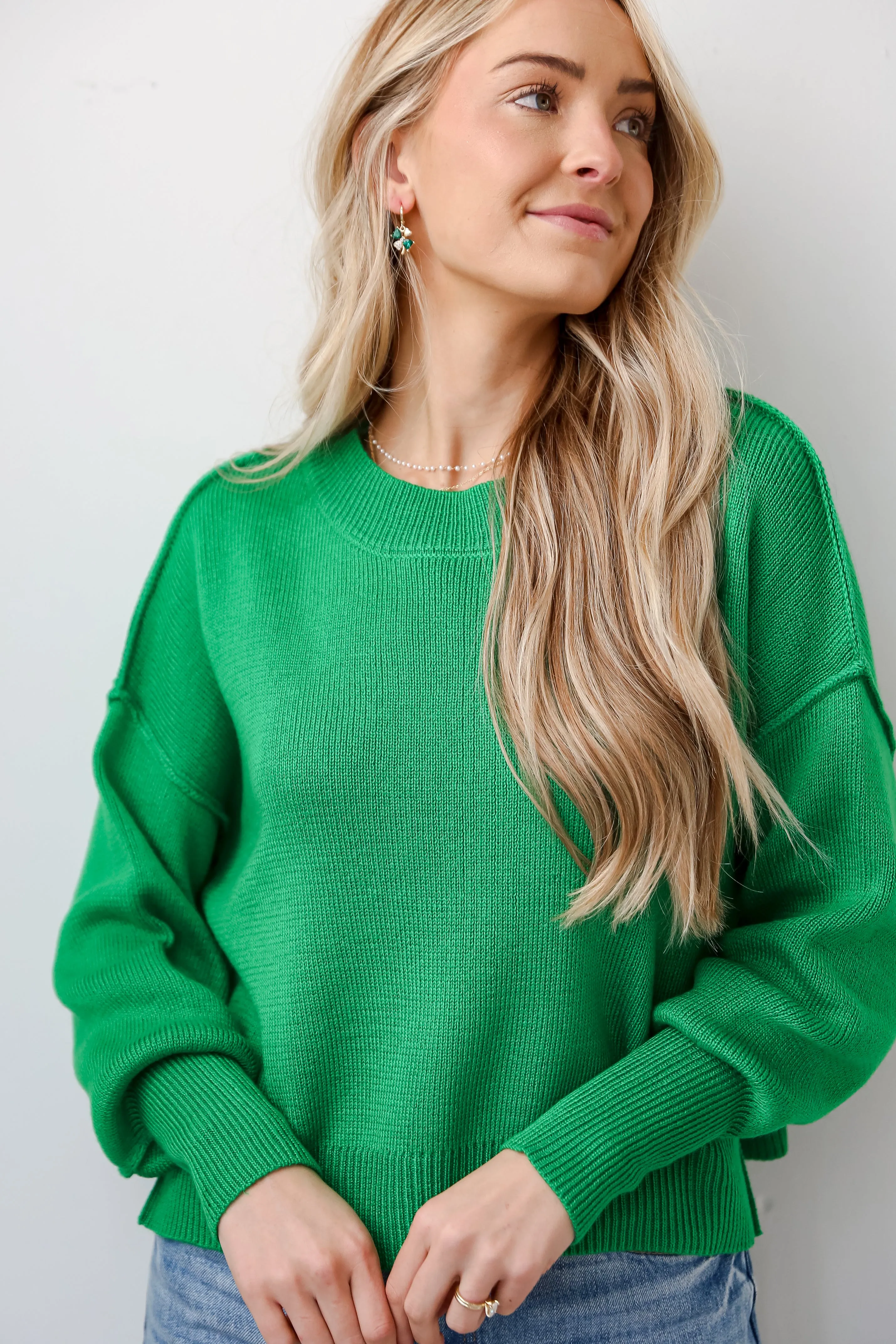 FINAL SALE - Must Be Adored Kelly Green Sweater