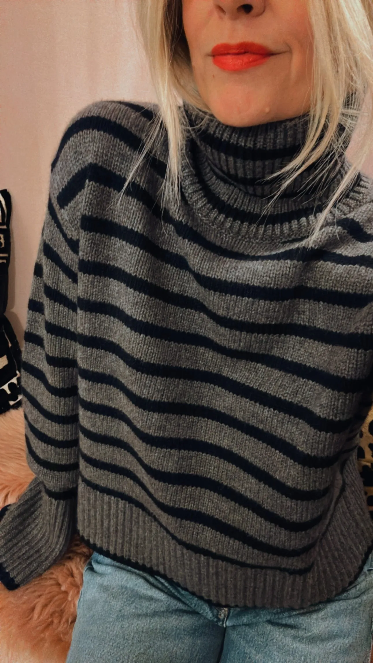 'Fleur' Striped Sweater