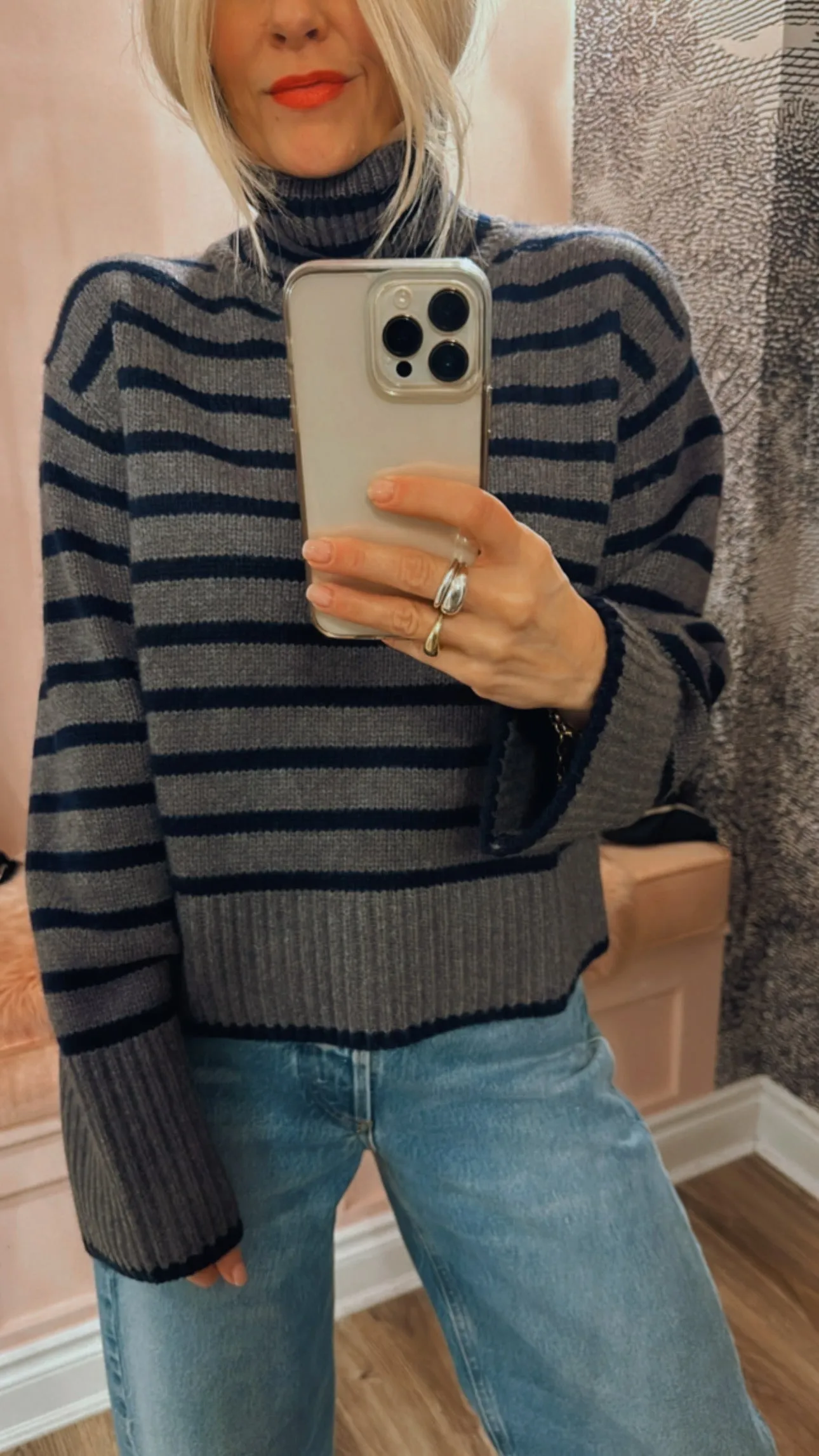 'Fleur' Striped Sweater