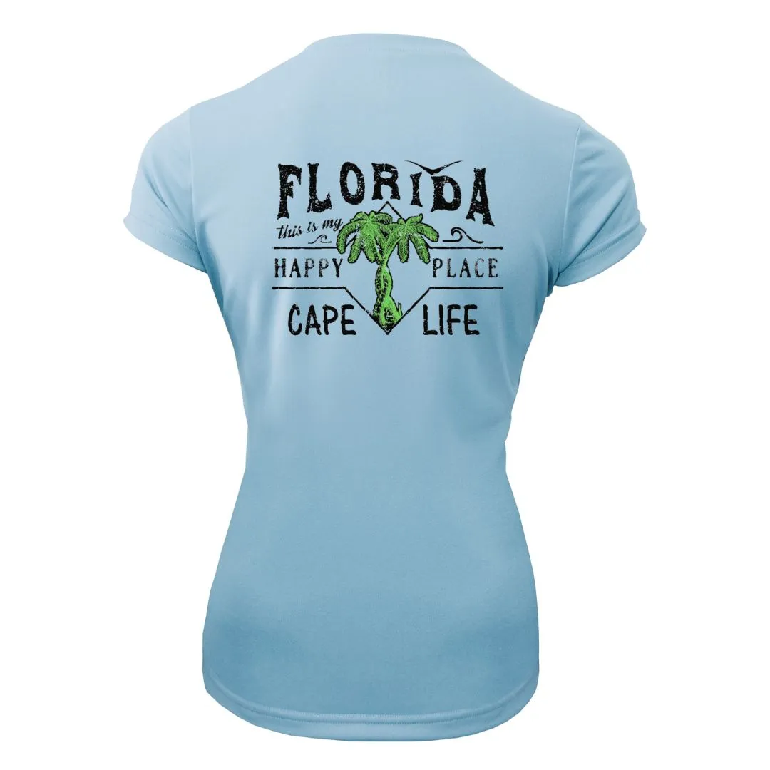 Florida Happy Place Sun Shirt - Women's UPF50 Sun Protection Shirt