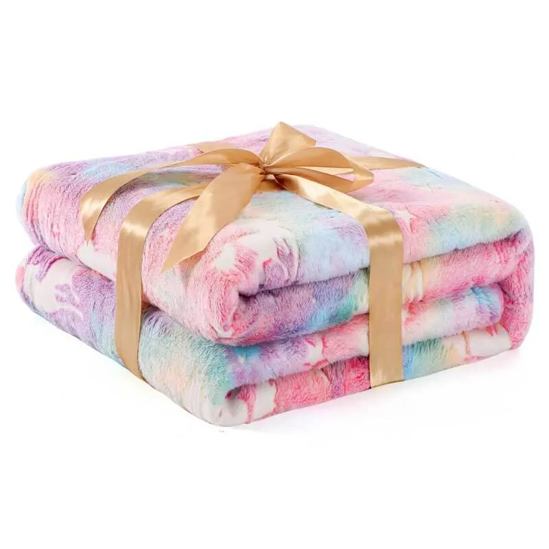 Fluorescent Unicorn Party Blanket