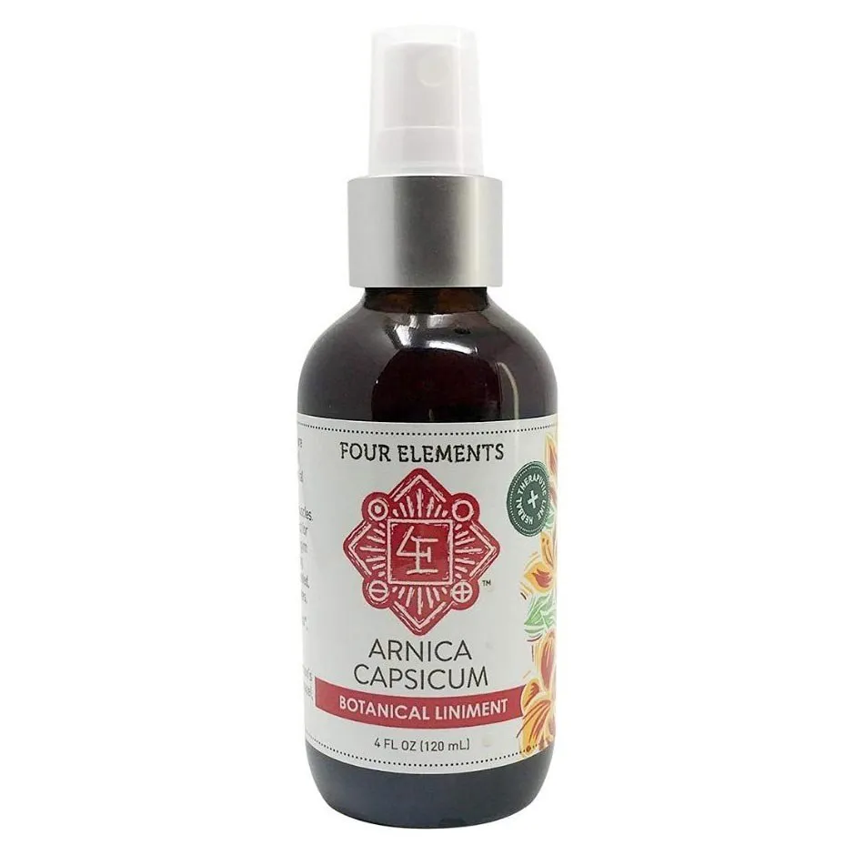 Four Elements Organic Herbals Arnica Capsicum Liniment 4 oz Liquid