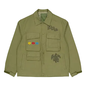 Garment Dyed Military Jacket Olive