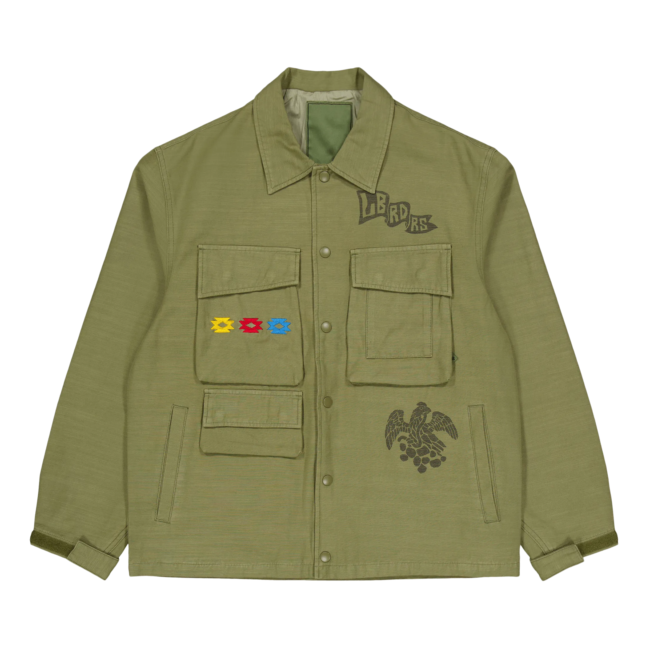 Garment Dyed Military Jacket Olive