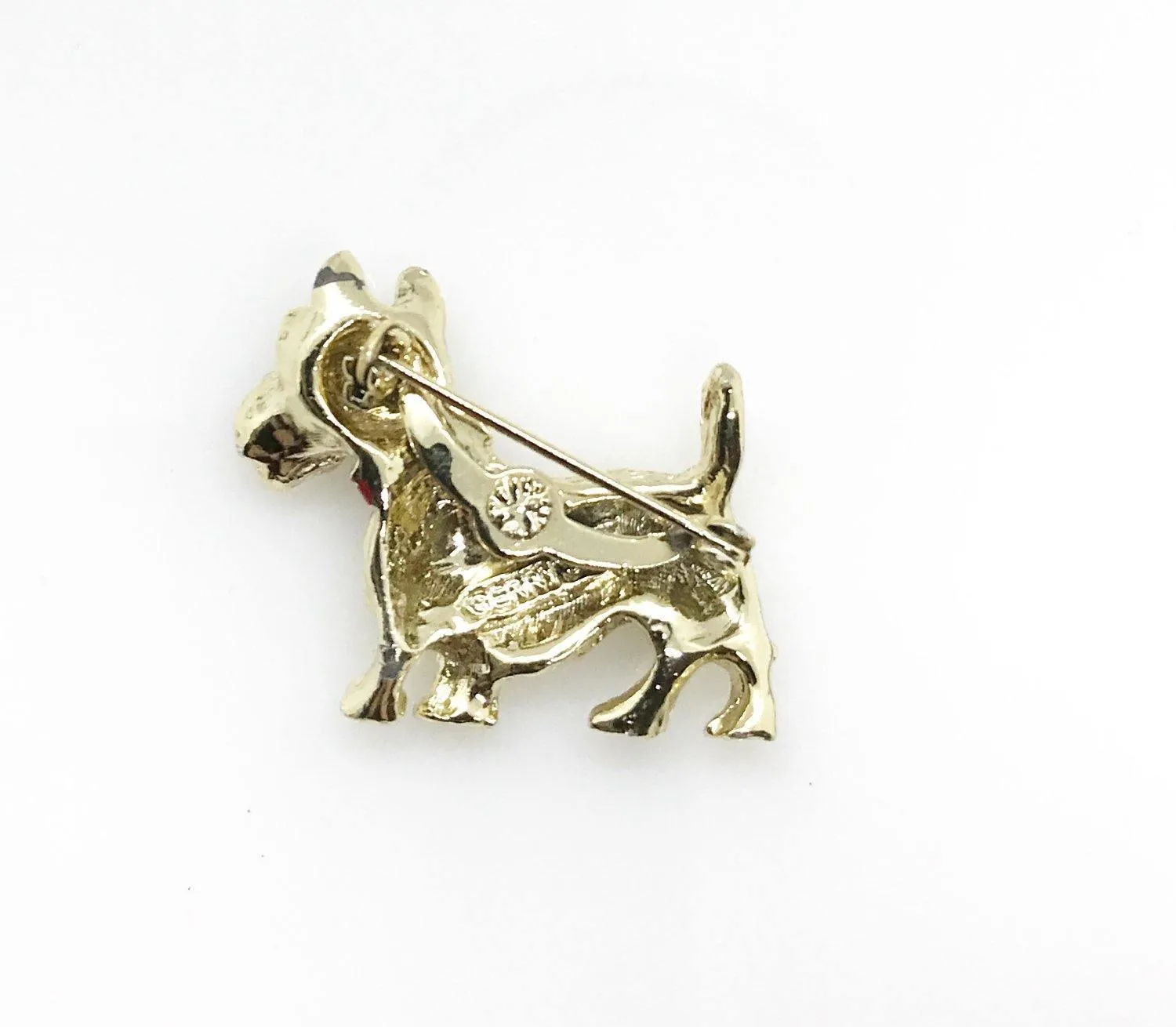 Gerry's Vintage Golden Terrier Brooch