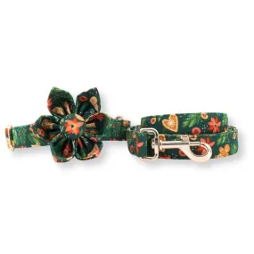 Gingerbread Man Flower Unbreakable Collar™ & Leash Set