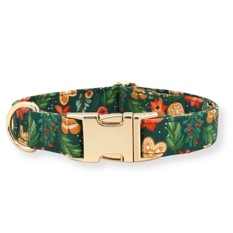 Gingerbread Man Flower Unbreakable Collar™ & Leash Set