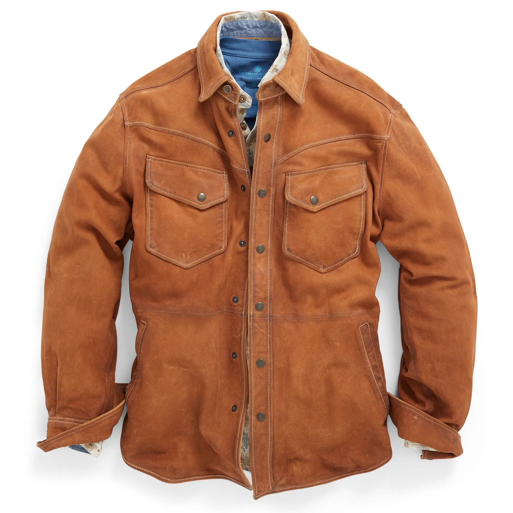 Grand Mesa Western Leather Shacket