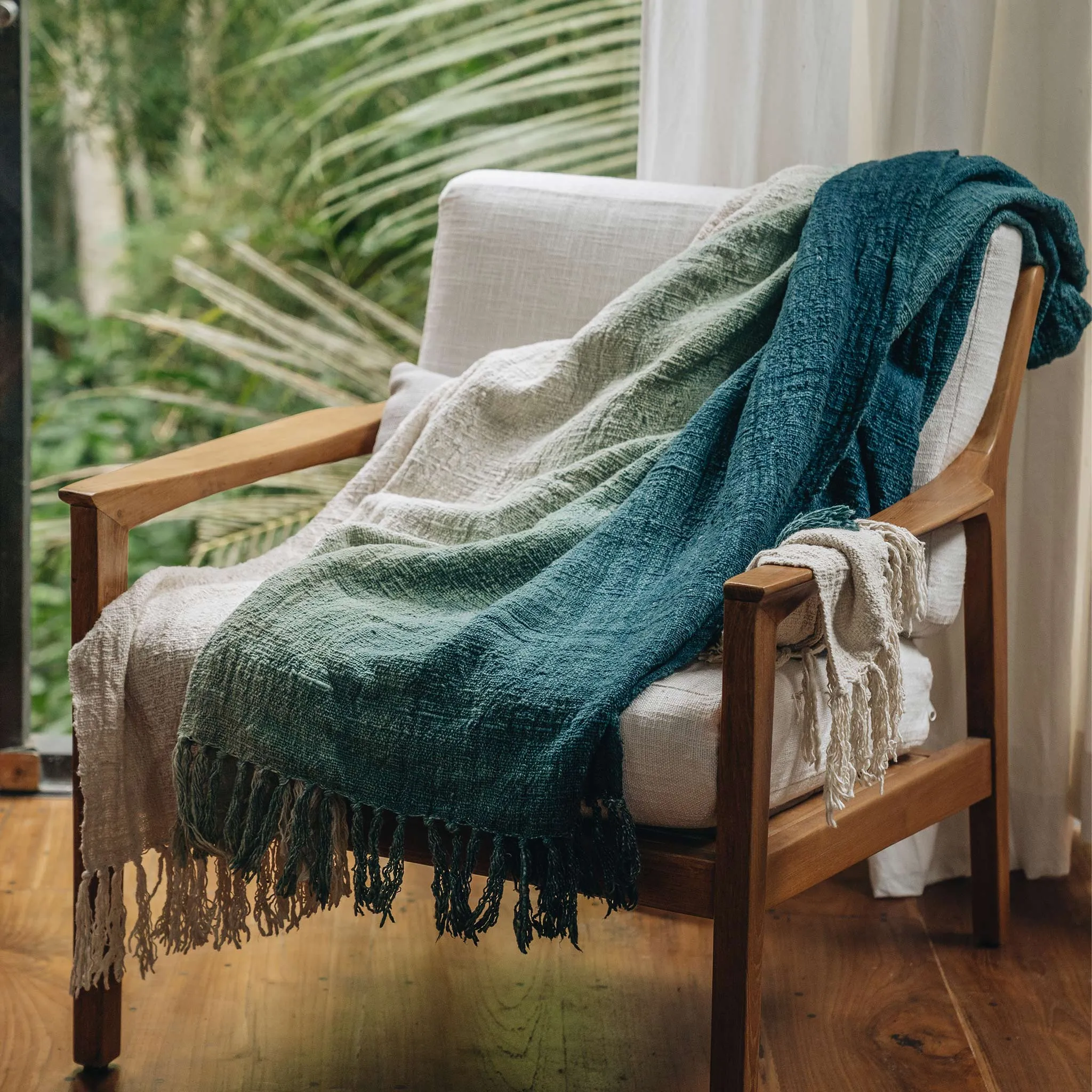 Heveya® Cotton Ombre Throw