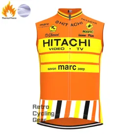 HITACHI Fleece Retro Cycling Vest