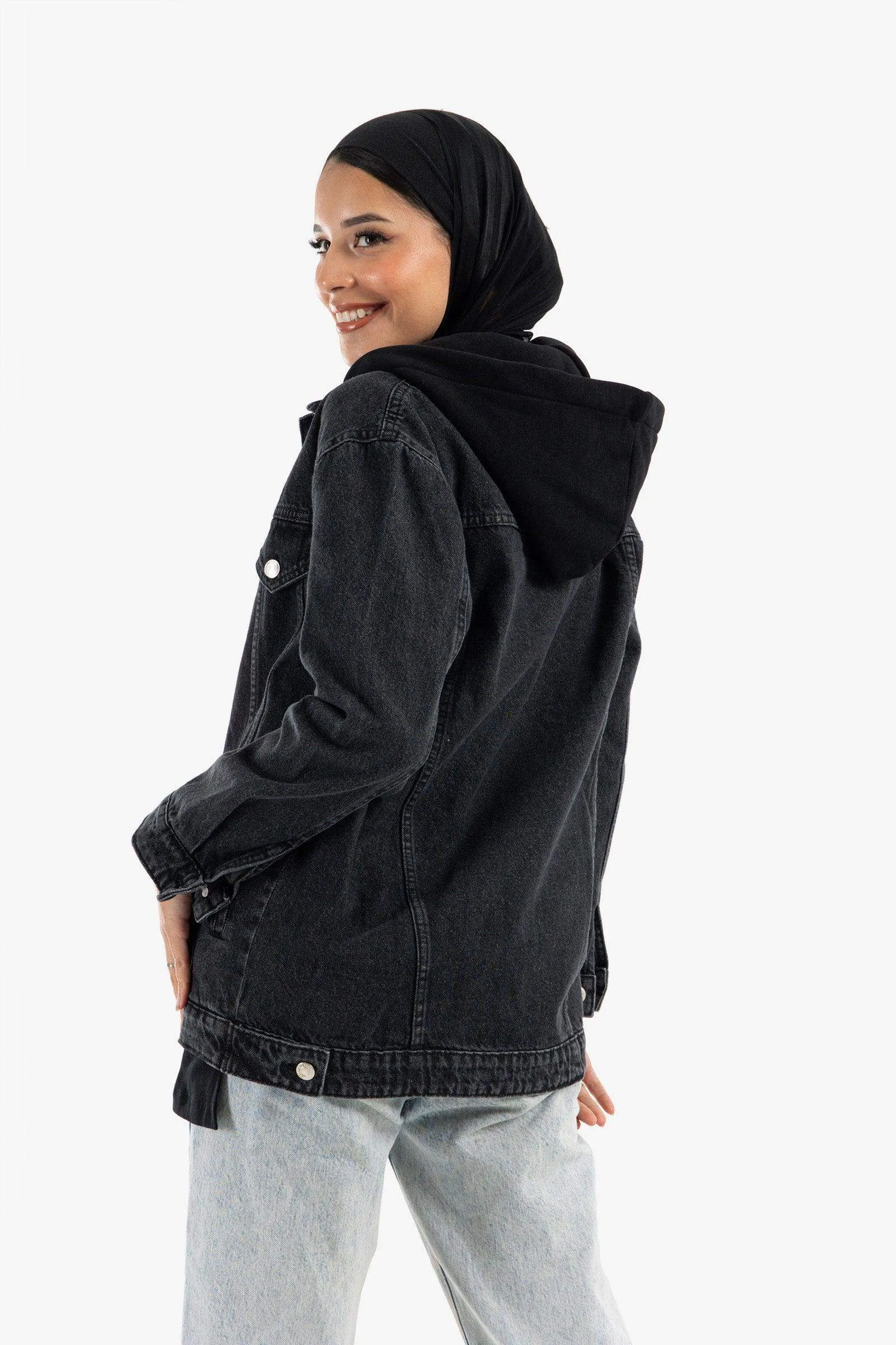 Hooded Denim Jacket