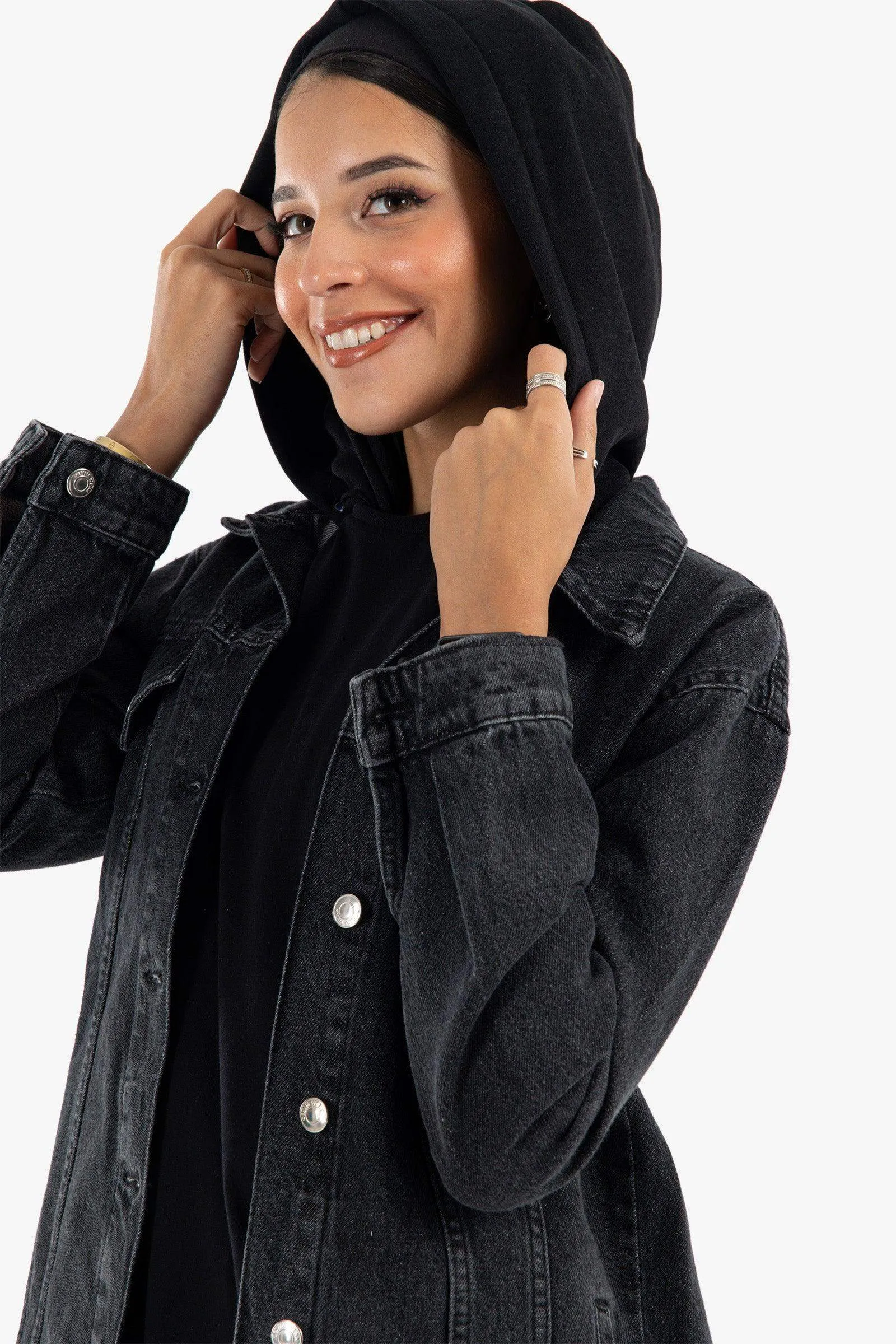 Hooded Denim Jacket