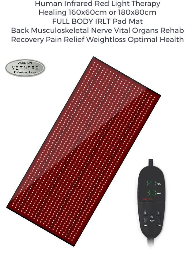 Human FULL BODY BLANKET PAD MAT Infrared Red Light Therapy Multipurpose - Back Vital Organs Musculoskeletal Overall Pain Relief Healing Recovery Rehabilitation Weightloss Relaxation & Restoration