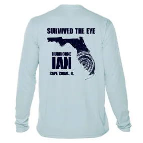 I Survived the Eye: Hurricane Ian - UPF50 Dryfit Shirt Black Graphic