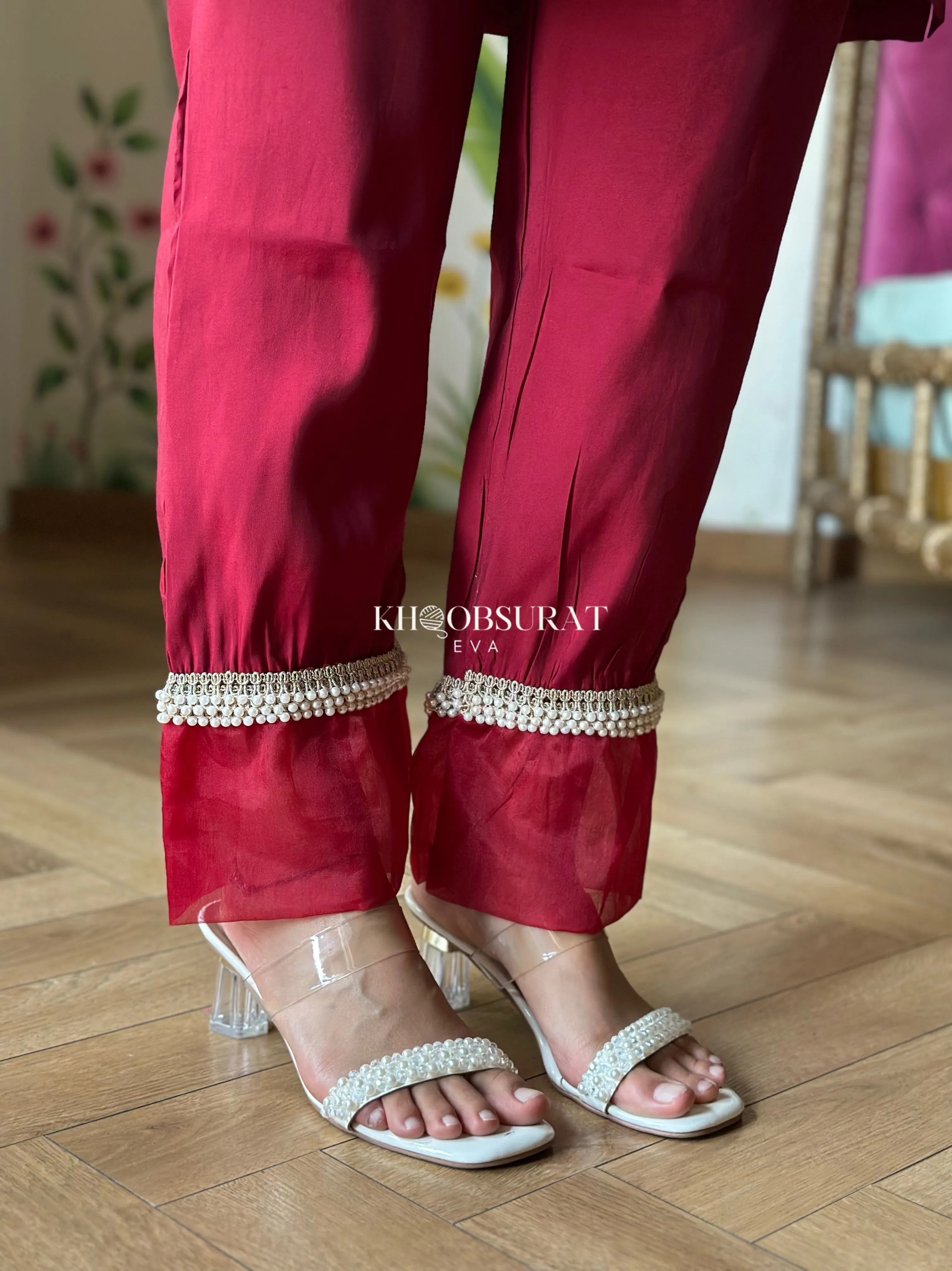 Indian Wedding Red Kurta Set