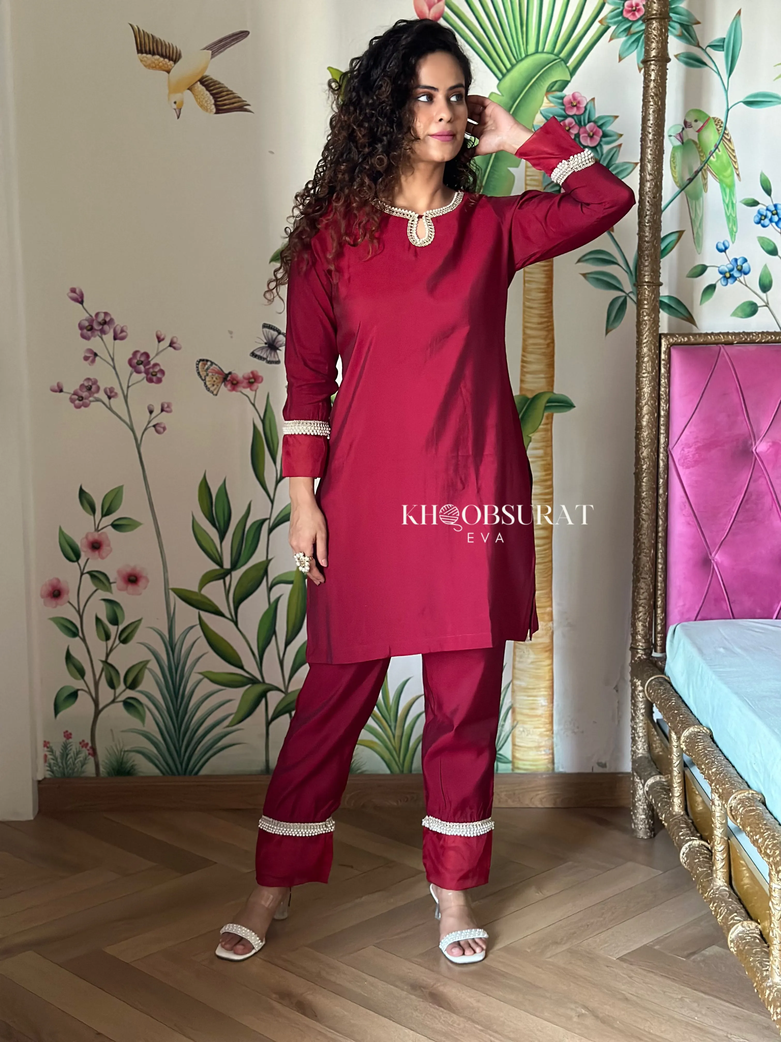 Indian Wedding Red Kurta Set