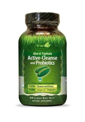 Irwin Naturals Active-Cleanse and Probiotics 60 Softgel