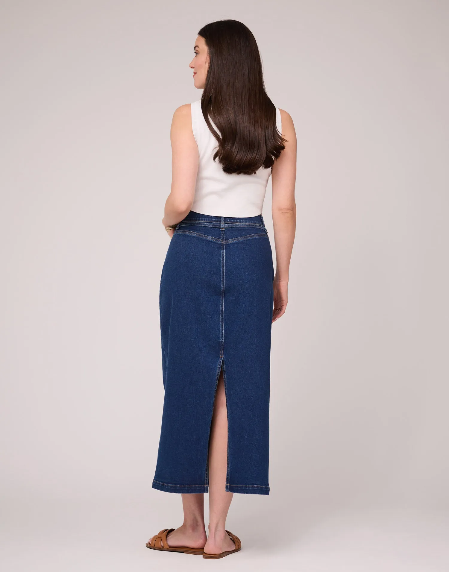 Jean Skirt Blue Daisy