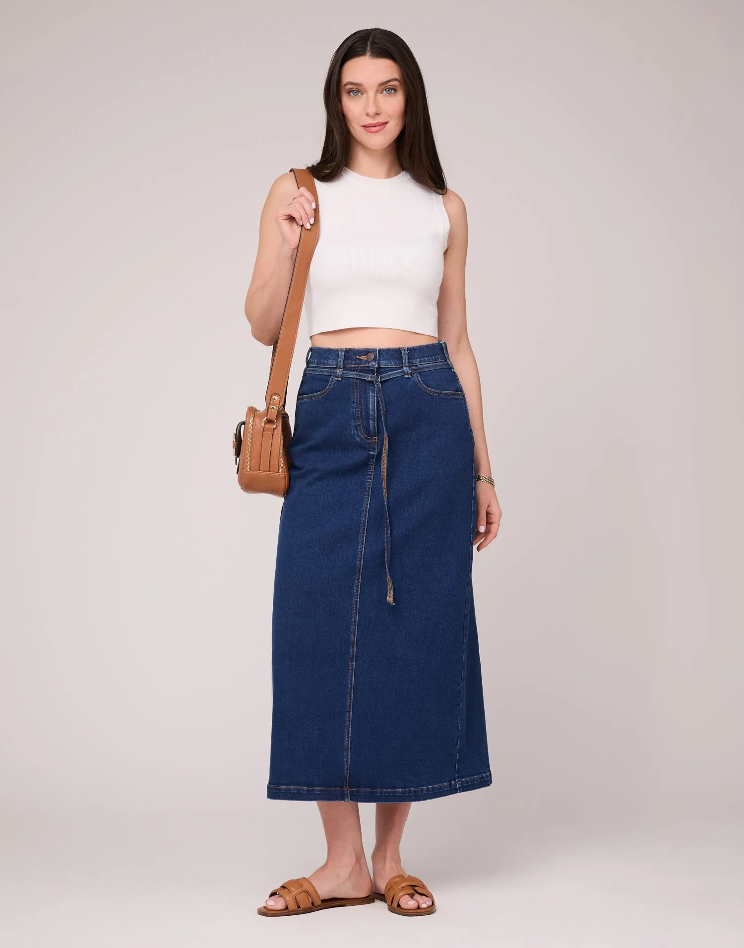 Jean Skirt Blue Daisy