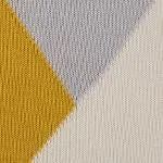 Kabral Cotton Blanket [Bright mustard/Silver grey/Light papaya]