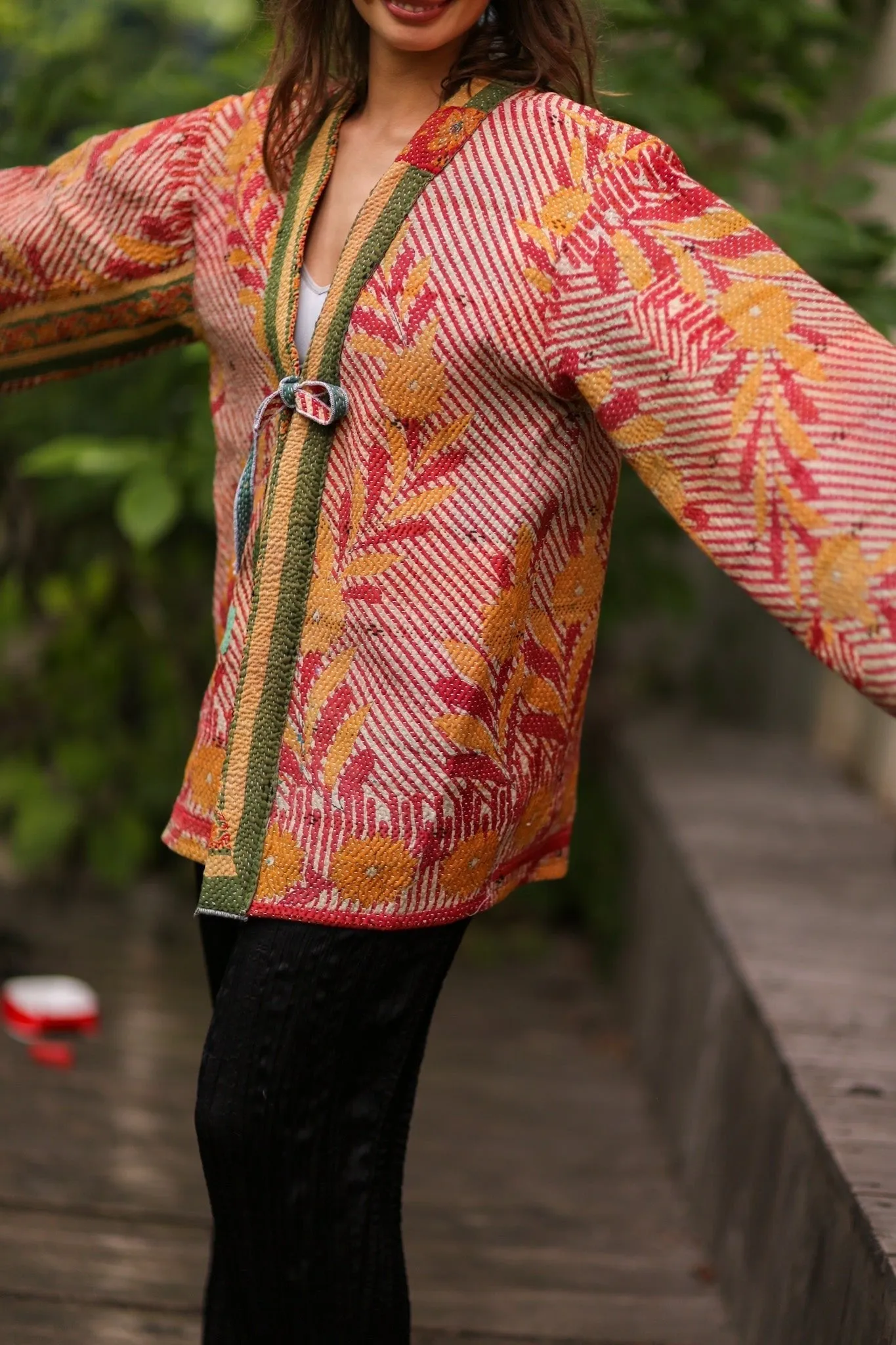 KANTHA KIMONO JACKET SHIRI