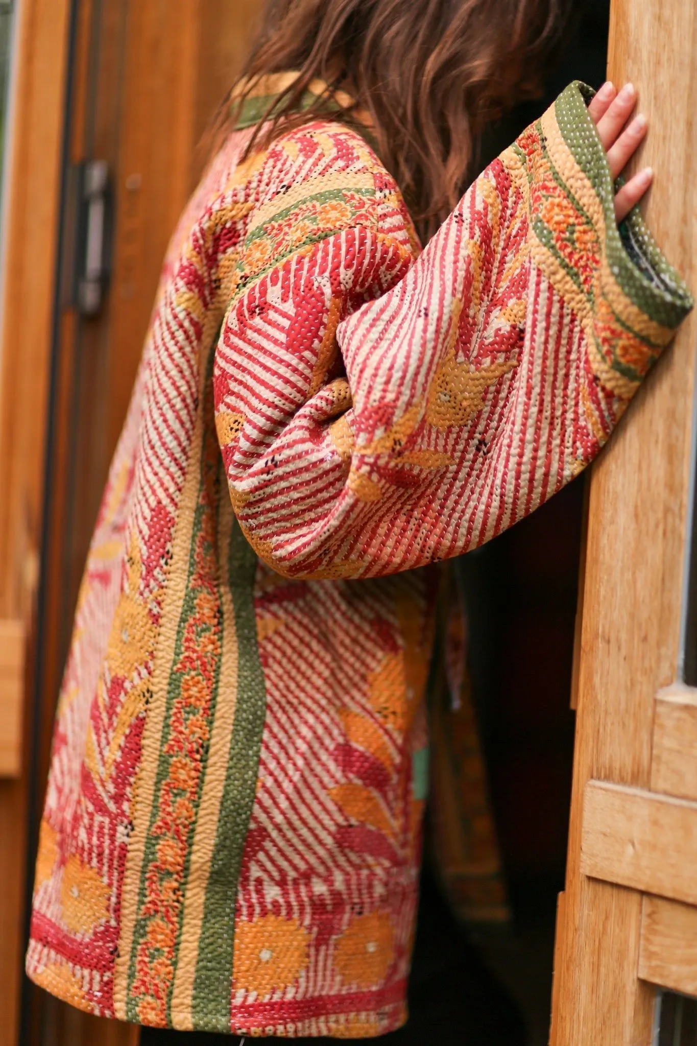 KANTHA KIMONO JACKET SHIRI