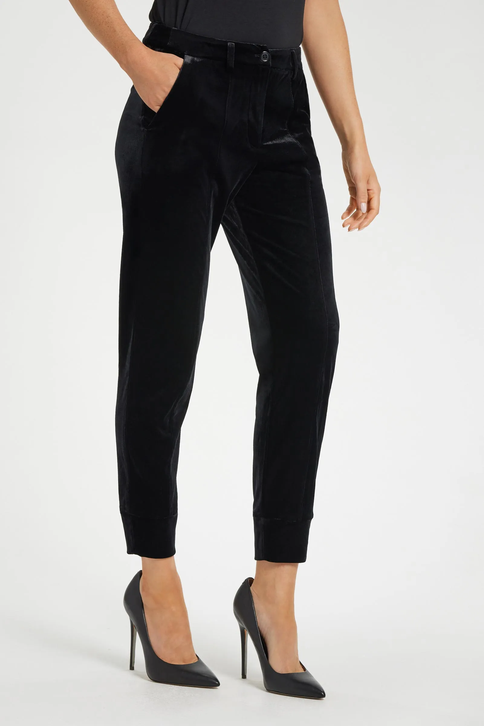 Kori Stretch Velvet Jogger