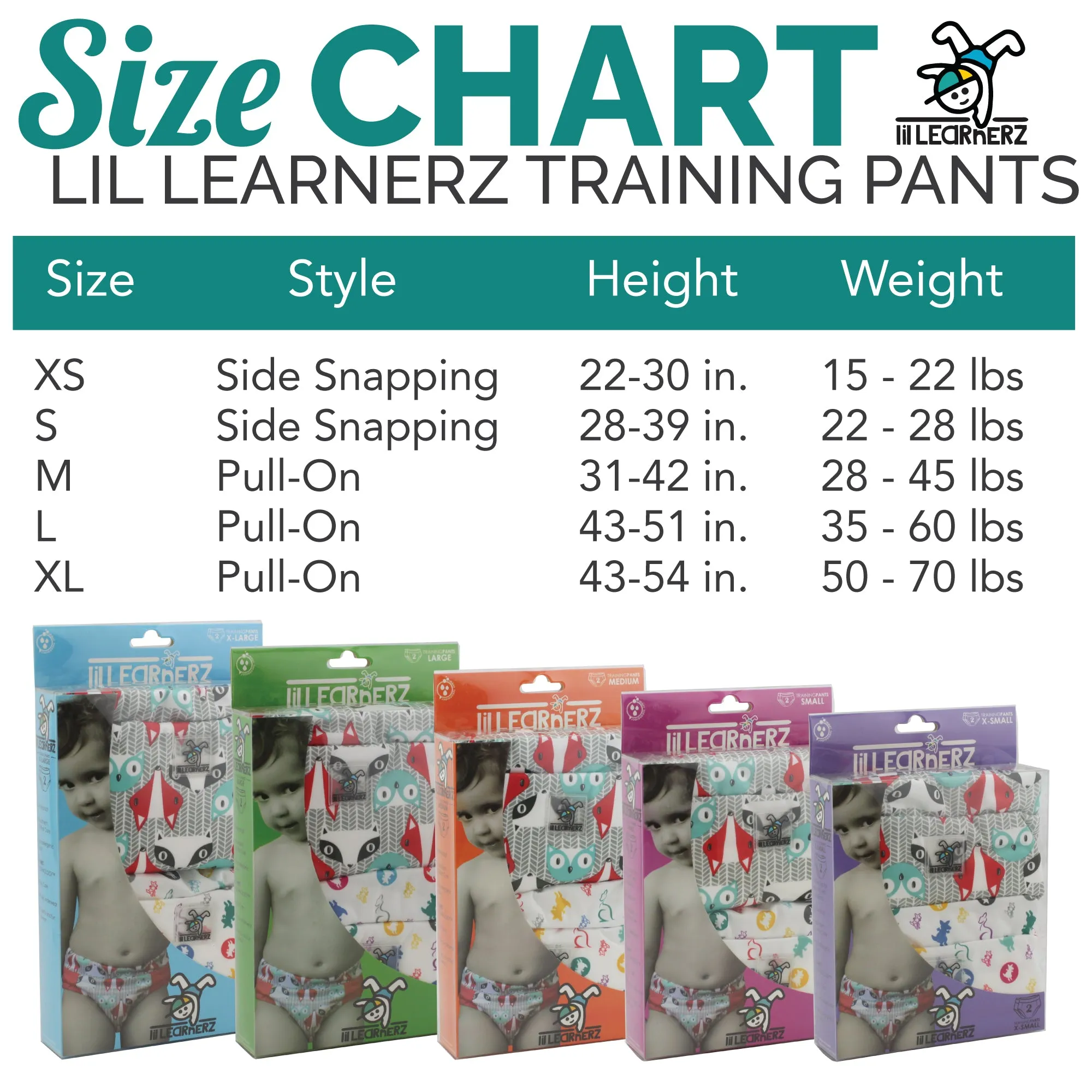 Lil Learnerz Training Pants (2pk) - XLarge