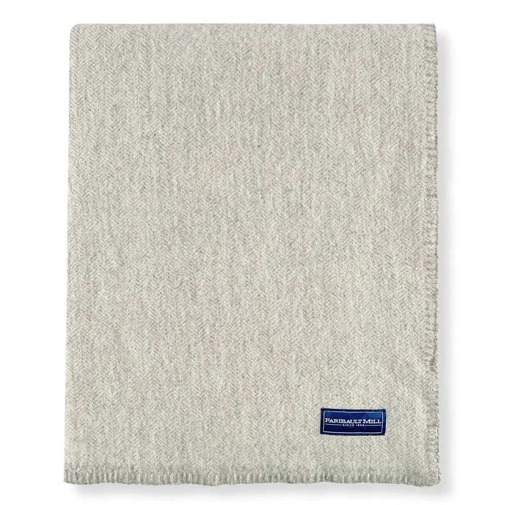 Limited Edition Pure & Simple Herringbone Wool Blanket