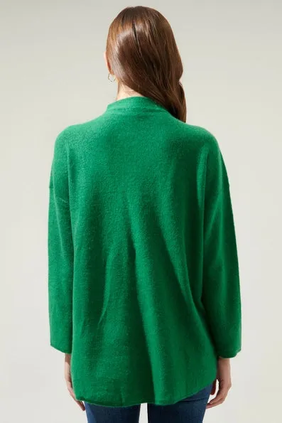 Loose Fit Tunic Sweater | Kelly Green